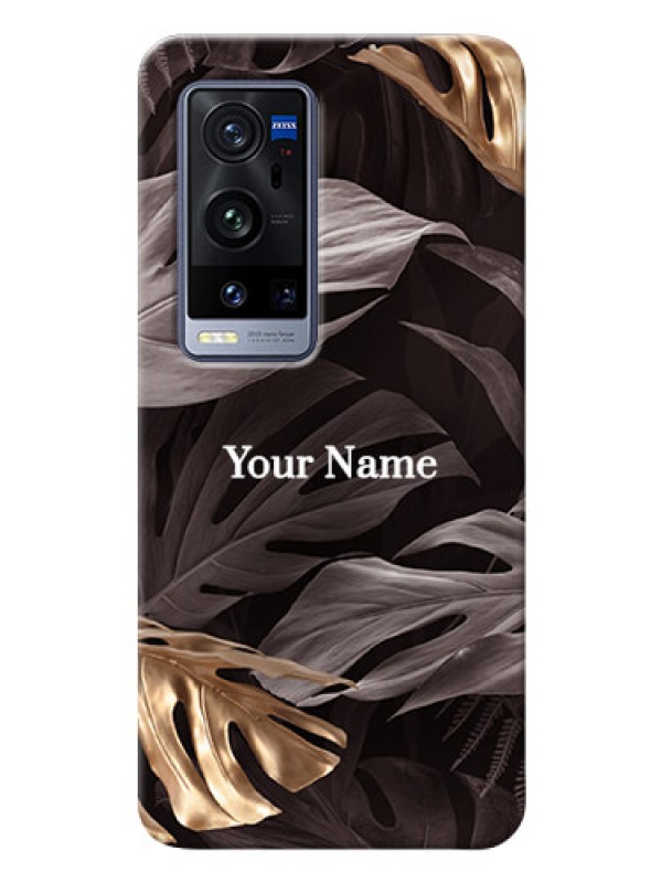 Custom Vivo X60 Pro Plus 5G Mobile Back Covers: Wild Leaves digital paint Design