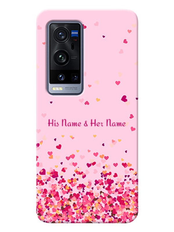 Custom Vivo X60 Pro Plus 5G Phone Back Covers: Floating Hearts Design