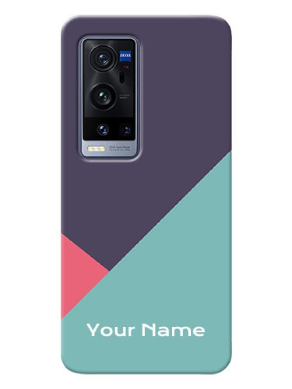 Custom Vivo X60 Pro Plus 5G Custom Phone Cases: Tri Color abstract Design