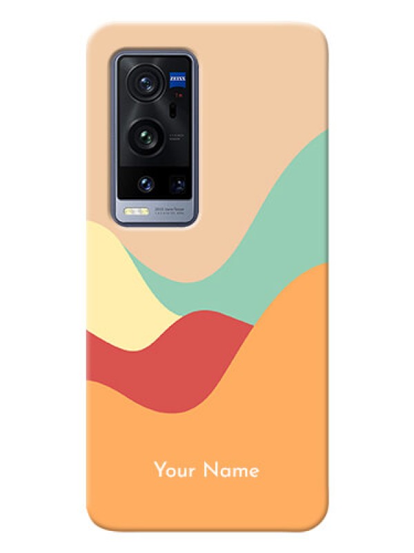 Custom Vivo X60 Pro Plus 5G Custom Mobile Case with Ocean Waves Multi-colour Design
