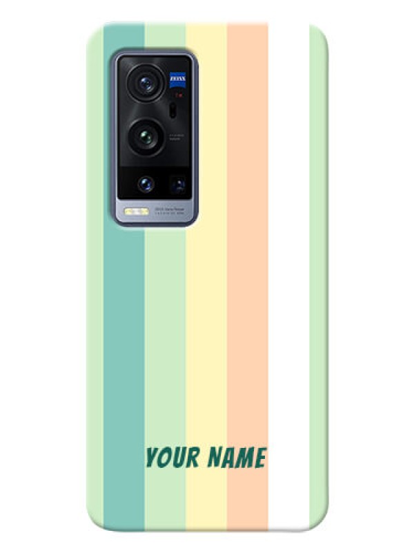 Custom Vivo X60 Pro Plus 5G Back Covers: Multi-colour Stripes Design