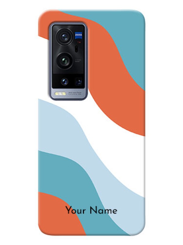 Custom Vivo X60 Pro Plus 5G Mobile Back Covers: coloured Waves Design