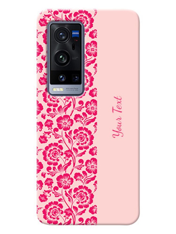 Custom Vivo X60 Pro Plus 5G Phone Back Covers: Attractive Floral Pattern Design