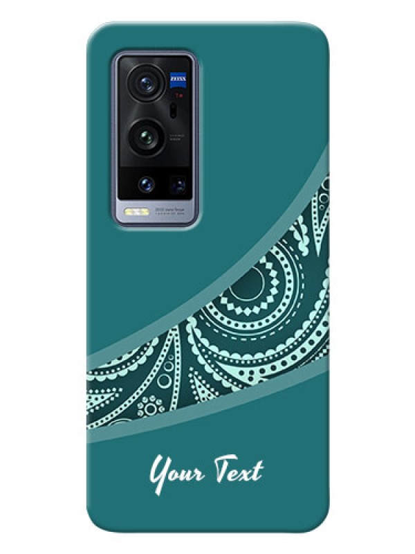 Custom Vivo X60 Pro Plus 5G Custom Phone Covers: semi visible floral Design