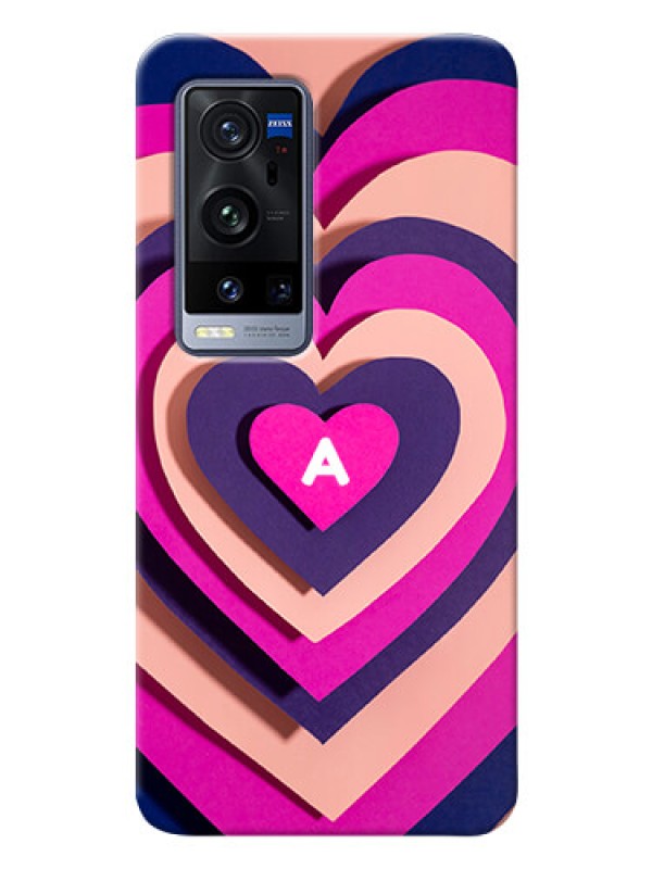 Custom Vivo X60 Pro Plus 5G Custom Mobile Case with Cute Heart Pattern Design