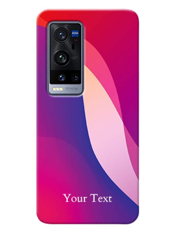 Custom Vivo X60 Pro Plus 5G Mobile Back Covers: Digital abstract Overlap Design