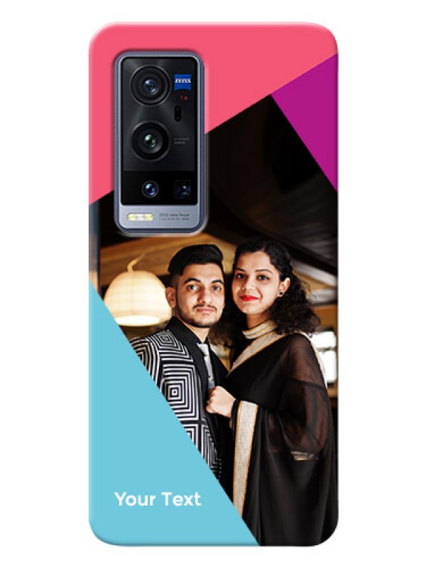 Custom Vivo X60 Pro Plus 5G Custom Phone Cases: Stacked Triple colour Design