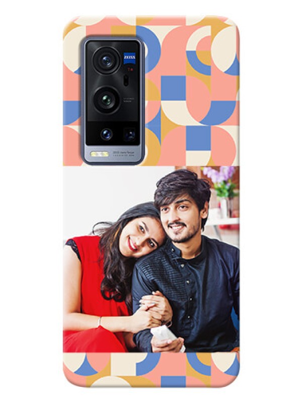 Custom Vivo X60 Pro Plus 5G Custom Phone Covers: Semi-circle Maze Pattern Design