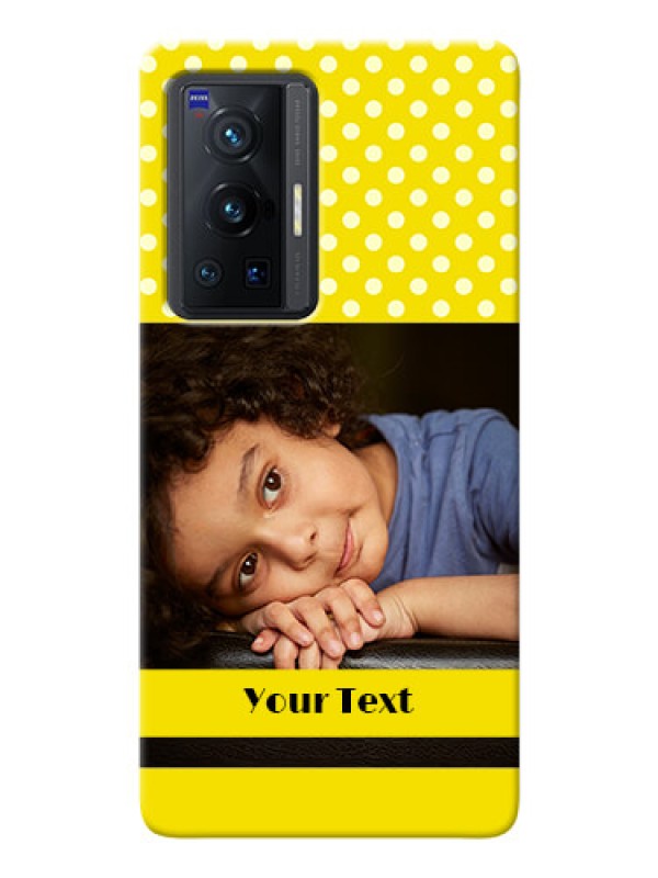 Custom Vivo X70 Pro 5G Custom Mobile Covers: Bright Yellow Case Design