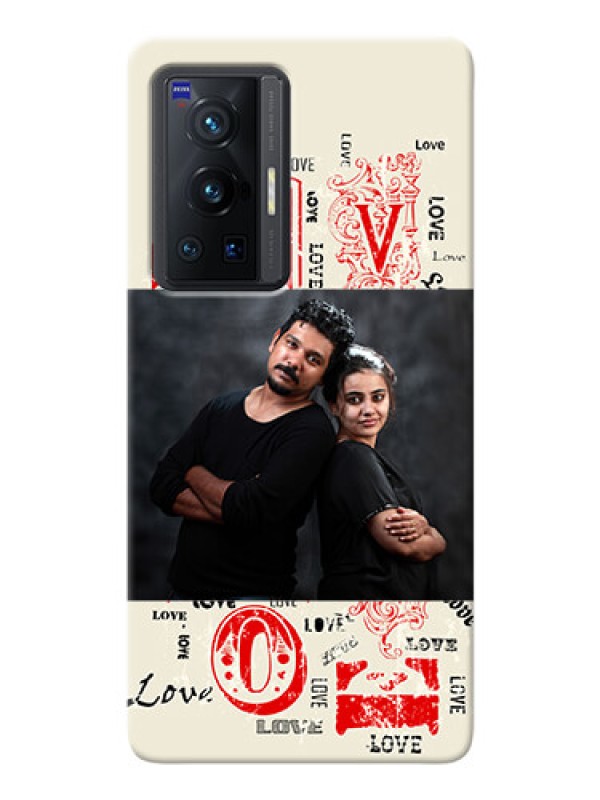 Custom Vivo X70 Pro 5G mobile cases online: Trendy Love Design Case