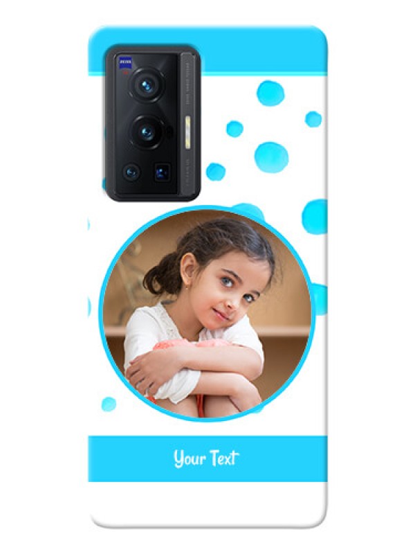 Custom Vivo X70 Pro 5G Custom Phone Covers: Blue Bubbles Pattern Design