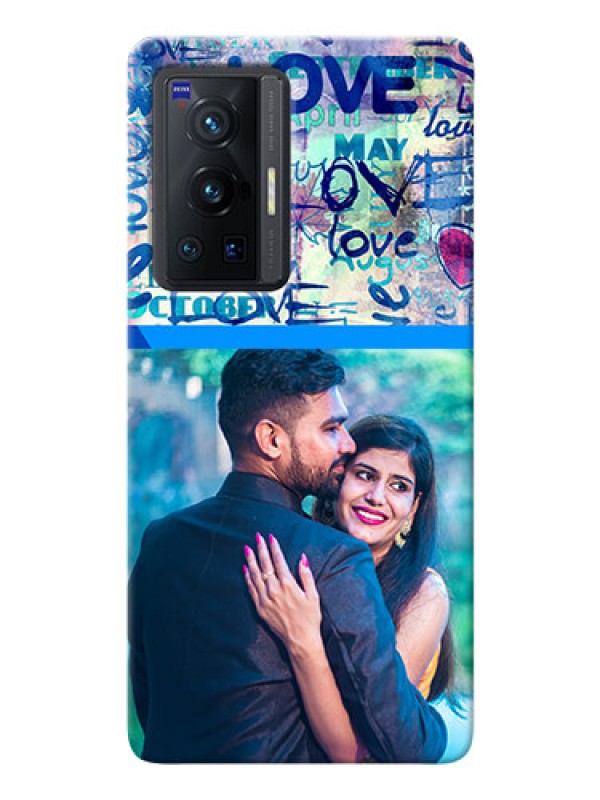Custom Vivo X70 Pro 5G Mobile Covers Online: Colorful Love Design