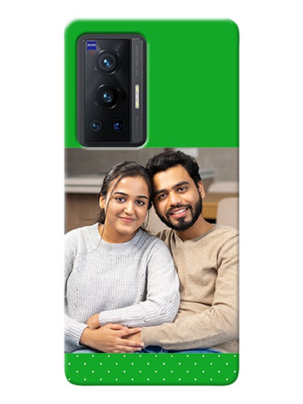 Custom Vivo X70 Pro 5G Personalised mobile covers: Green Pattern Design