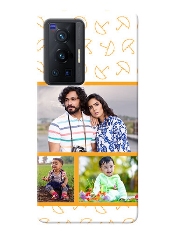 Custom Vivo X70 Pro 5G Personalised Phone Cases: Yellow Pattern Design