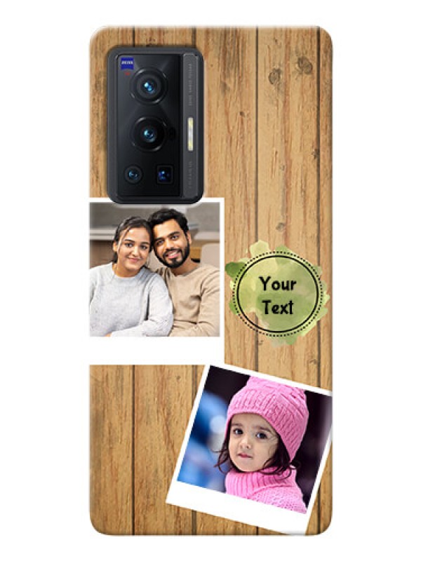 Custom Vivo X70 Pro 5G Custom Mobile Phone Covers: Wooden Texture Design
