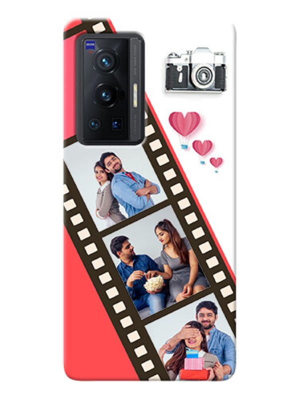 Custom Vivo X70 Pro 5G custom phone covers: 3 Image Holder with Film Reel