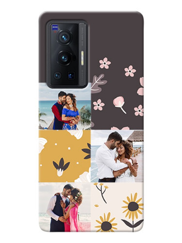Custom Vivo X70 Pro 5G phone cases online: 3 Images with Floral Design