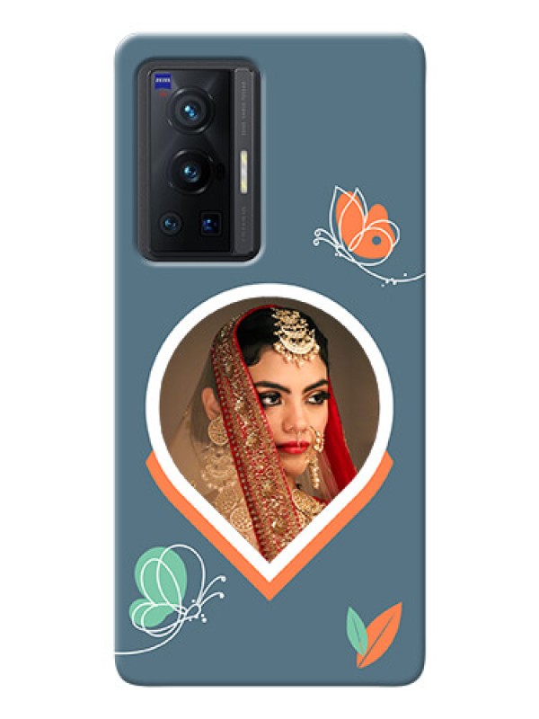 Custom Vivo X70 Pro 5G Custom Mobile Case with Droplet Butterflies Design