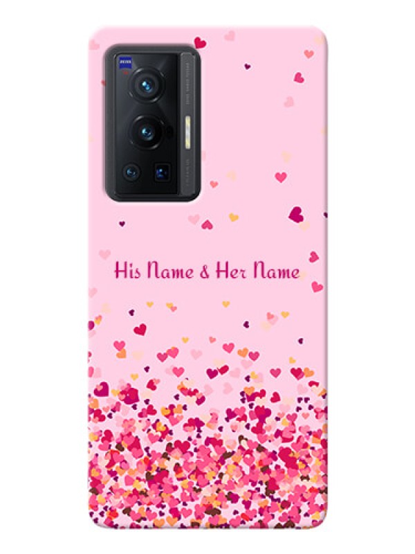Custom Vivo X70 Pro 5G Phone Back Covers: Floating Hearts Design