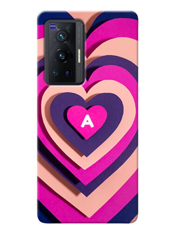 Custom Vivo X70 Pro 5G Custom Mobile Case with Cute Heart Pattern Design