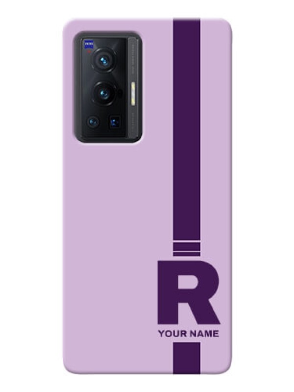 Custom Vivo X70 Pro 5G Custom Phone Covers: Simple dual tone stripe with name Design