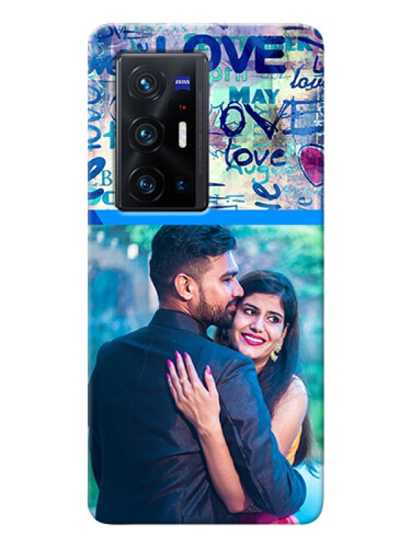 Custom Vivo X70 Pro Plus 5G Mobile Covers Online: Colorful Love Design