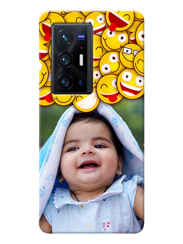 Custom Vivo X70 Pro Plus 5G Custom Phone Cases with Smiley Emoji Design