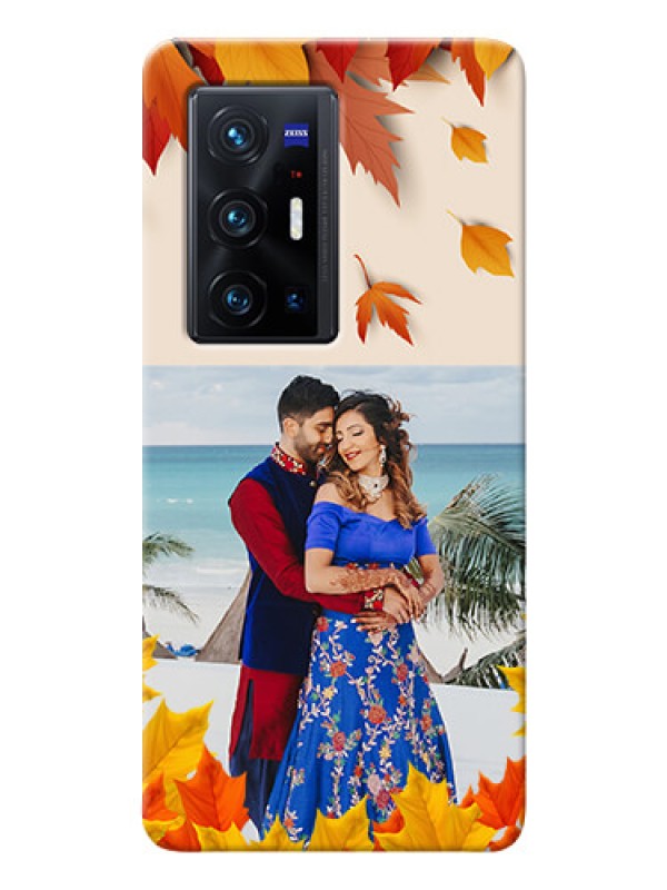 Custom Vivo X70 Pro Plus 5G Mobile Phone Cases: Autumn Maple Leaves Design