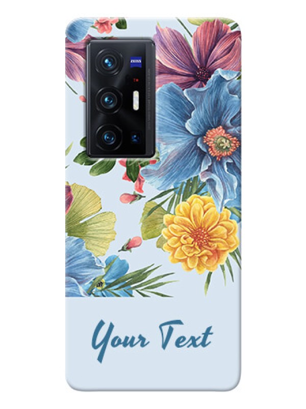 Custom Vivo X70 Pro Plus 5G Custom Phone Cases: Stunning Watercolored Flowers Painting Design
