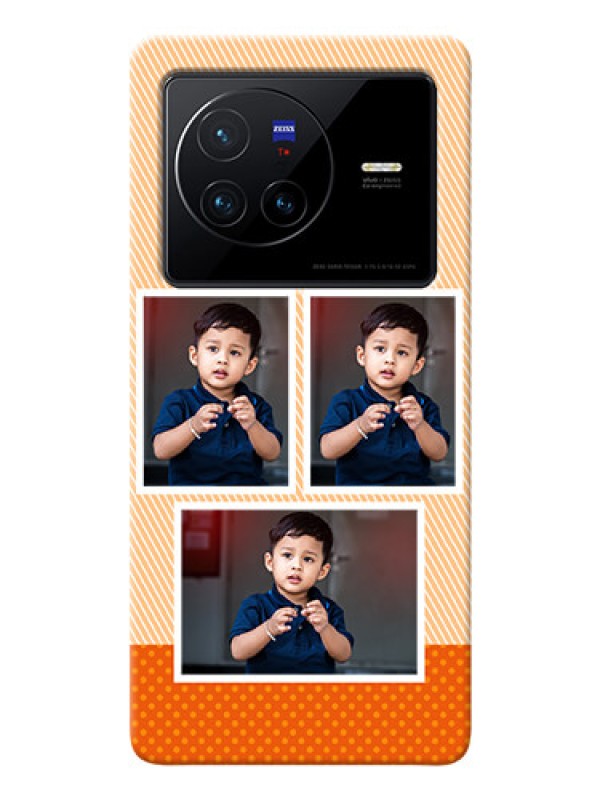Custom Vivo X80 5G Mobile Back Covers: Bulk Photos Upload Design