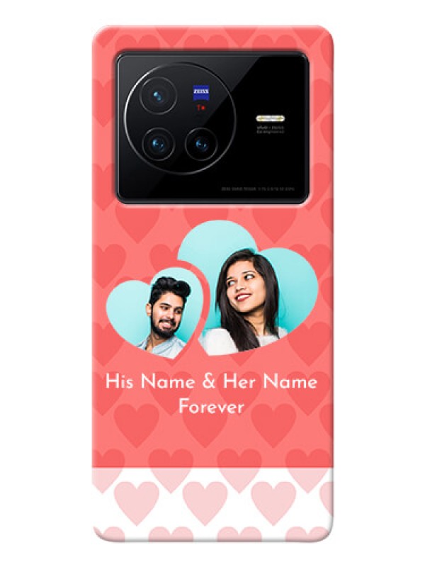 Custom Vivo X80 5G personalized phone covers: Couple Pic Upload Design
