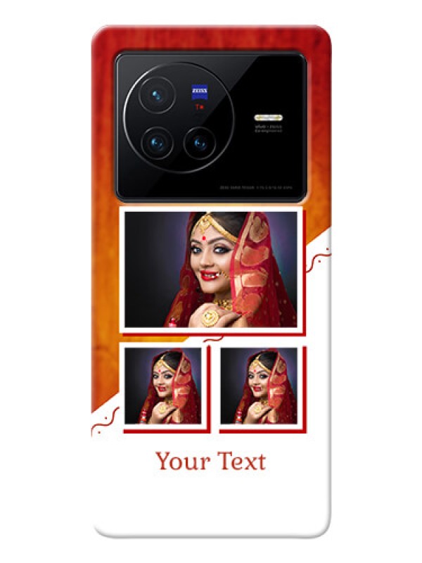 Custom Vivo X80 5G Personalised Phone Cases: Wedding Memories Design 