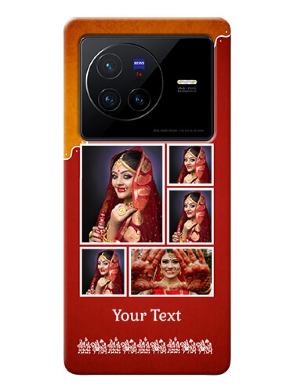 Custom Vivo X80 5G customized phone cases: Wedding Pic Upload Design