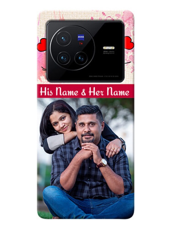 Custom Vivo X80 5G phone back covers: You and Me Case Design