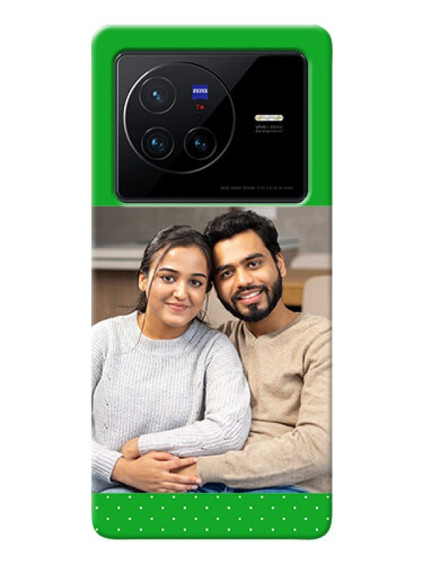 Custom Vivo X80 5G Personalised mobile covers: Green Pattern Design