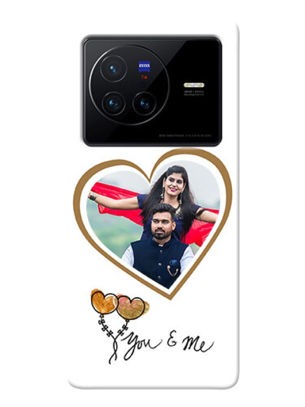 Custom Vivo X80 5G customized phone cases: You & Me Design