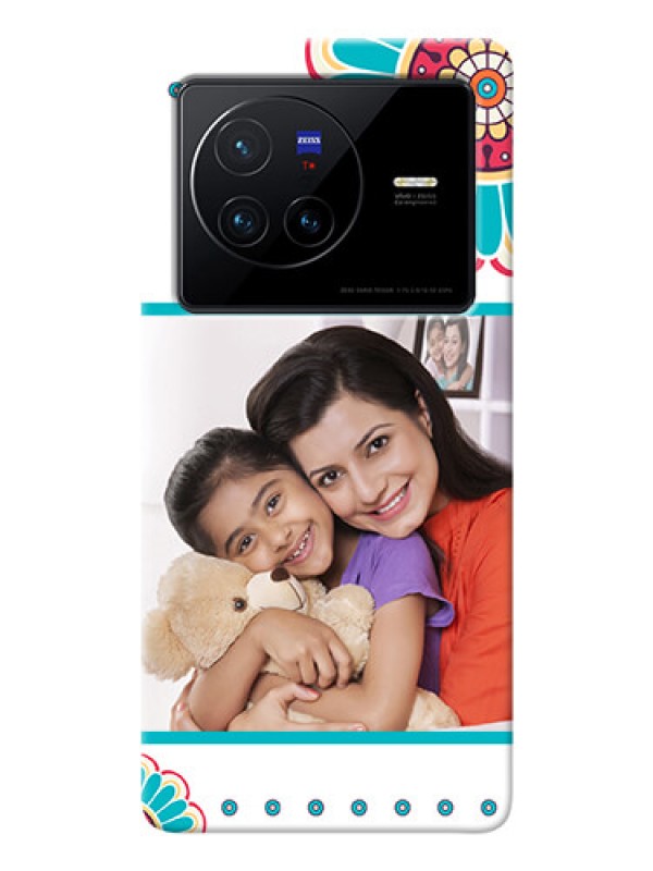 Custom Vivo X80 5G custom mobile phone cases: Flower Design