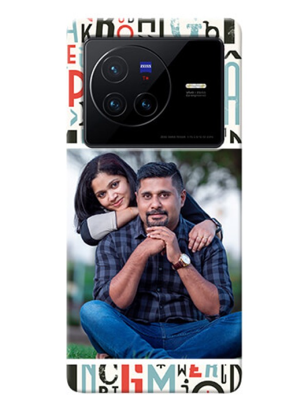 Custom Vivo X80 5G custom mobile phone covers: Alphabet Design