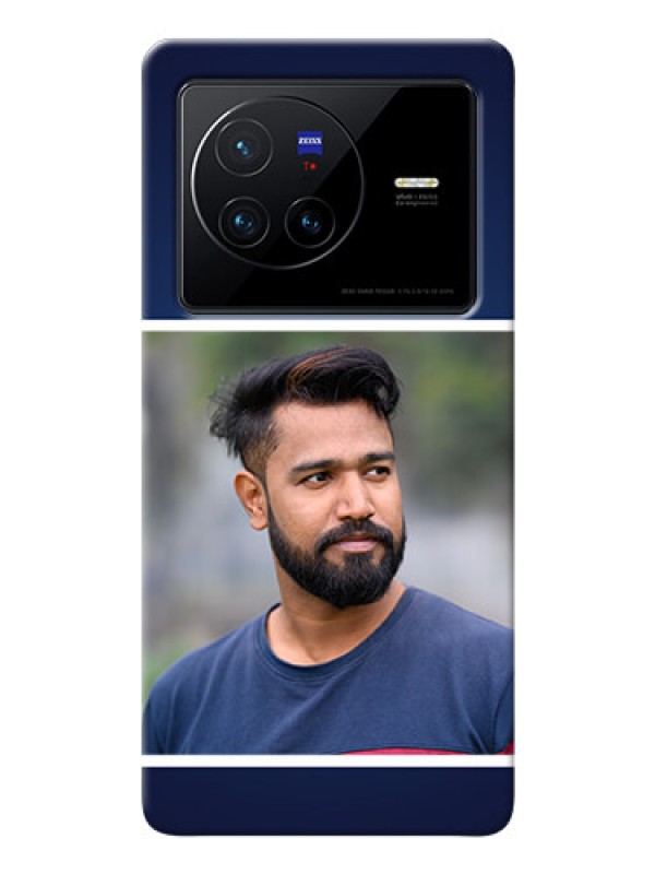 Custom Vivo X80 5G Mobile Cases: Simple Royal Blue Design