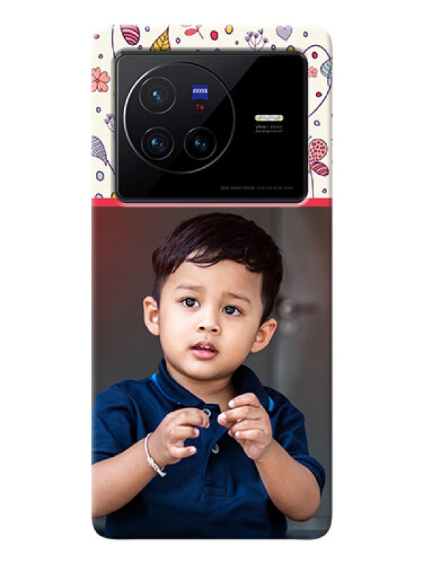 Custom Vivo X80 5G phone back covers: Premium Floral Design