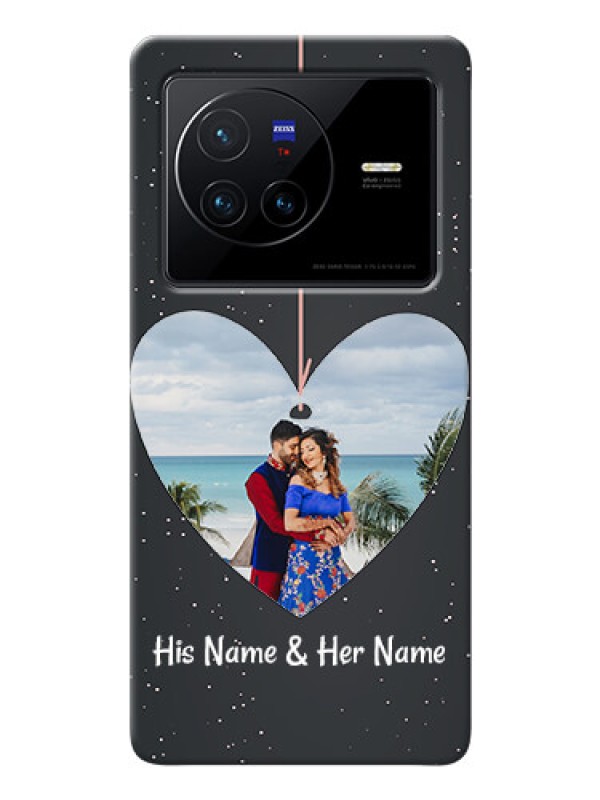 Custom Vivo X80 5G custom phone cases: Hanging Heart Design