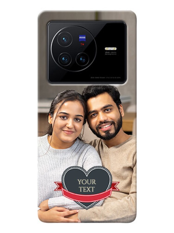 Custom Vivo X80 5G mobile back covers online: Just Married Couple Design