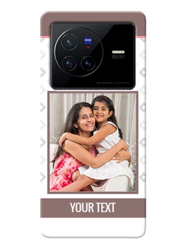 Custom Vivo X80 5G custom back covers: Simple Diamond Design