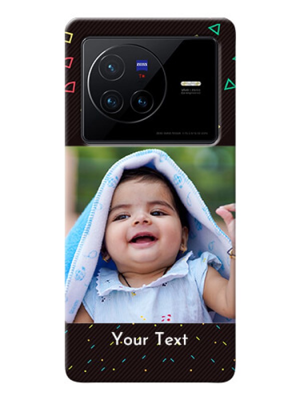 Custom Vivo X80 5G custom mobile cases with confetti birthday design