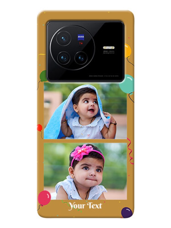 Custom Vivo X80 5G Phone Covers: Image Holder with Birthday Celebrations Design