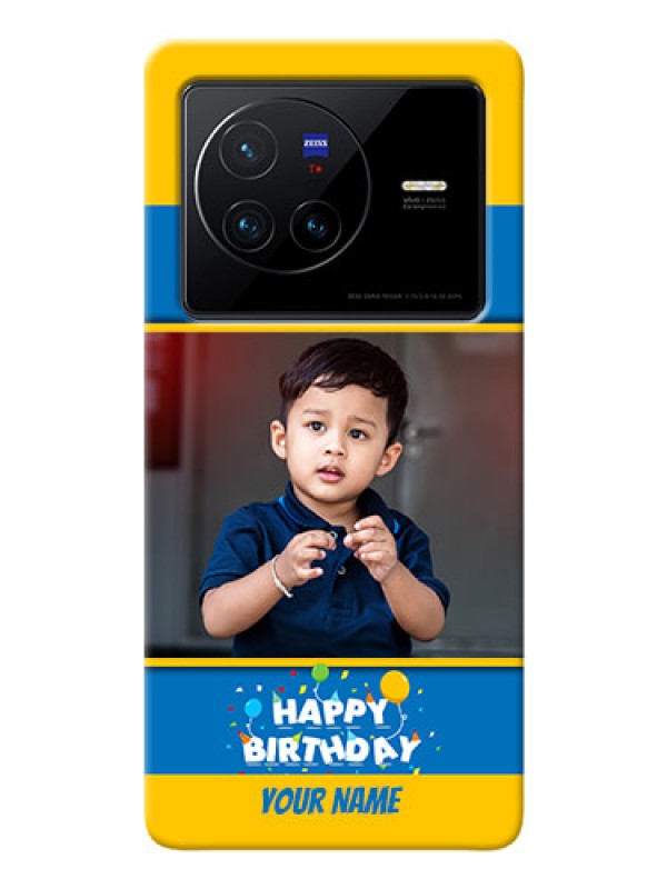 Custom Vivo X80 5G Mobile Back Covers Online: Birthday Wishes Design