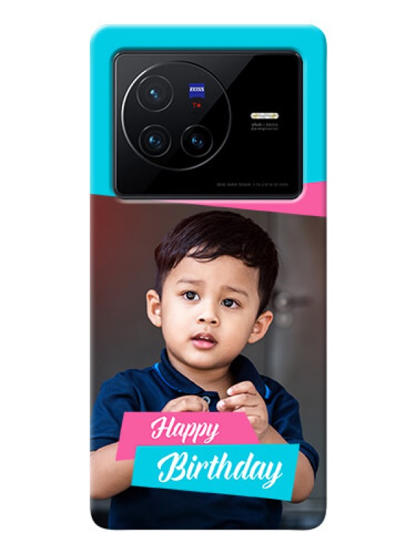 Custom Vivo X80 5G Mobile Covers: Image Holder with 2 Color Design