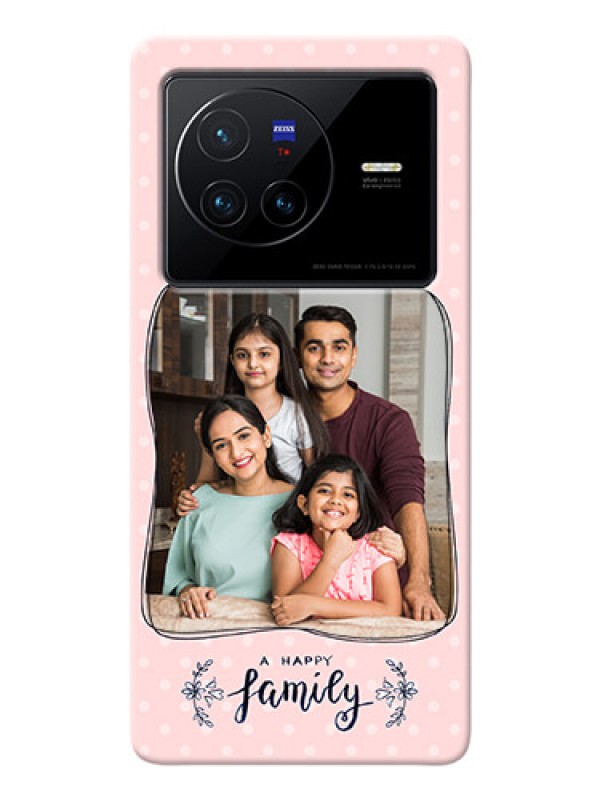 Custom Vivo X80 5G Personalized Phone Cases: Family with Dots Design