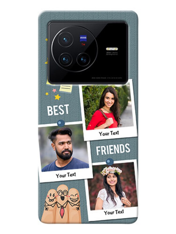 Custom Vivo X80 5G Mobile Cases: Sticky Frames and Friendship Design