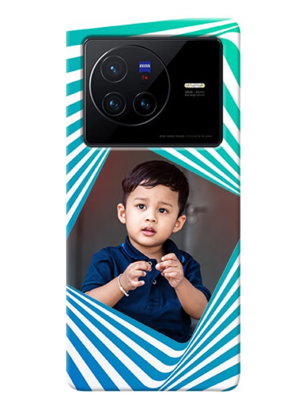 Custom Vivo X80 5G Personalised Mobile Covers: Abstract Spiral Design